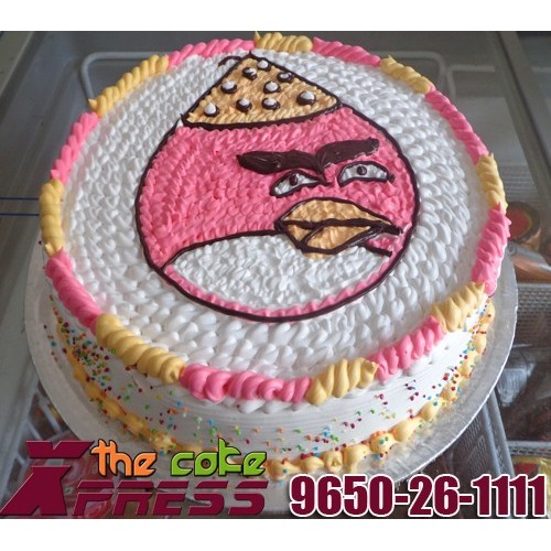Angry Birds Cartoon Cake Delivery in Ghaziabad