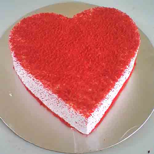 Heart Shape Red Velvet Cake Delivery in Ghaziabad
