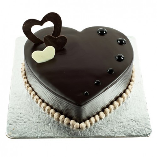 Passion of Love Choco Heart Cake Delivery in Ghaziabad