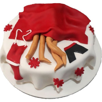 Honeymoon Themed Customized Cake