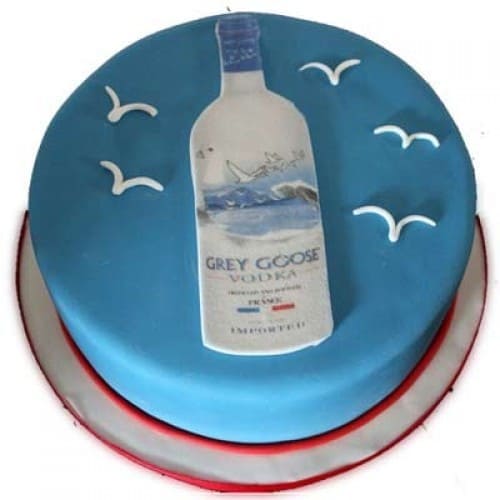 Grey Goose Vodka Themed Cake Delivery in Ghaziabad