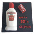 Smirnoff Vodka Bottle Shape Fondant Cake