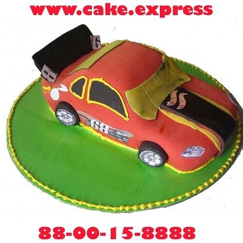 Hot Wheel Car Fondant Cake Delivery in Ghaziabad