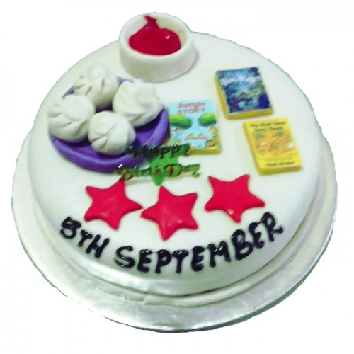 Momos and Chatni Theme Fondant Cake Delivery in Ghaziabad