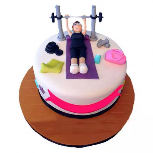 Gym Workout Theme Cake Delivery in Ghaziabad