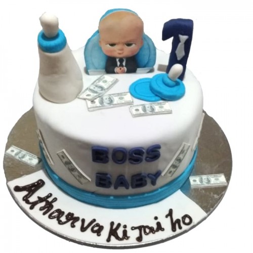 Boss Baby Themed Fondant Cake Delivery in Ghaziabad