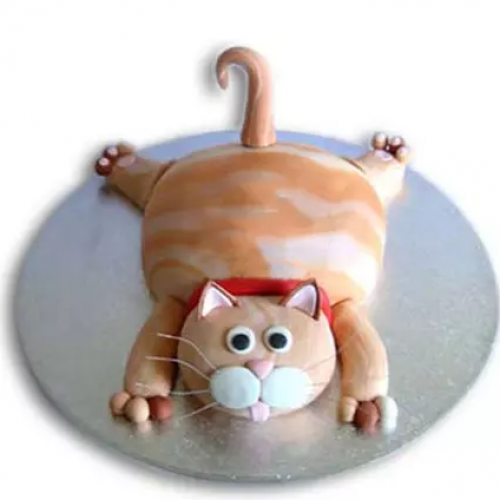 Tabby Cat Designer Fondant Cake Delivery in Ghaziabad
