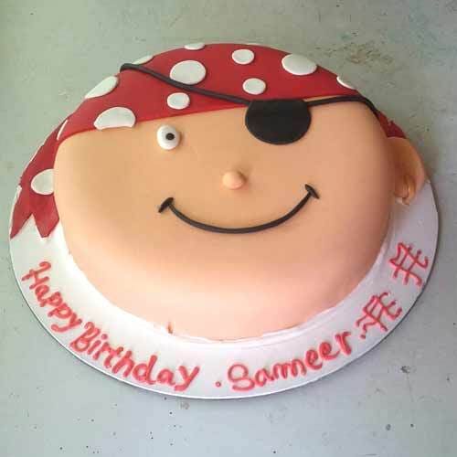 Noddy Face Fondant Cake Delivery in Ghaziabad