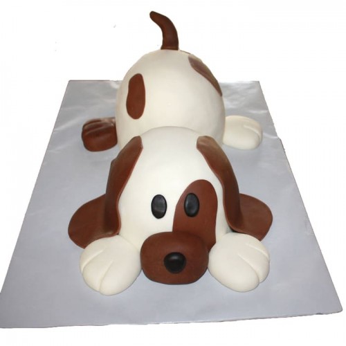 Puppy Dog Designer Fondant Cake Delivery in Ghaziabad