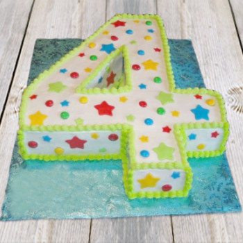 Number Four Cake