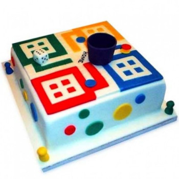 Ludo Theme Designer Fondant Cake