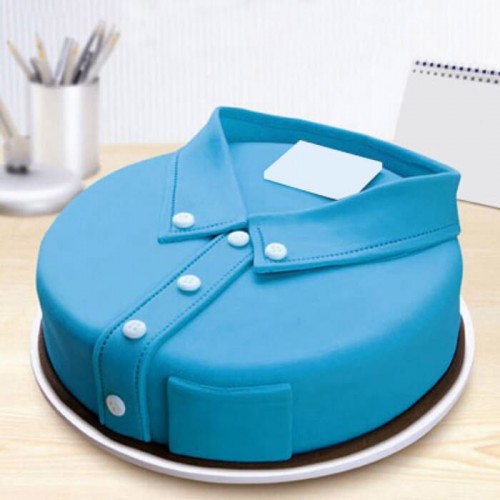 Blue Shirt Customized Cake Delivery in Ghaziabad