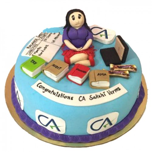 Chartered Accountant Theme Customized Cake Delivery in Ghaziabad