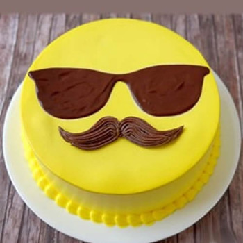 Cool DAD Emoji Cake