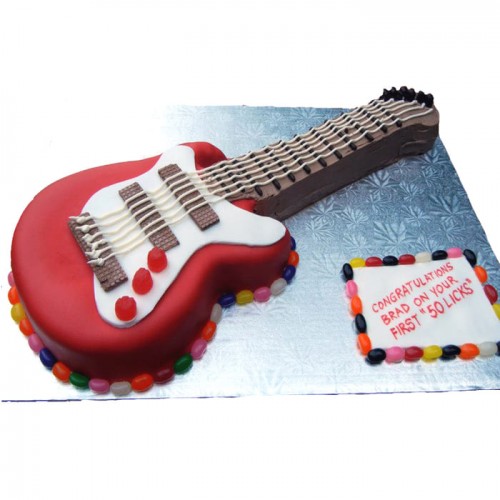 Electric Guitar Designer Fondant Cake Delivery in Ghaziabad
