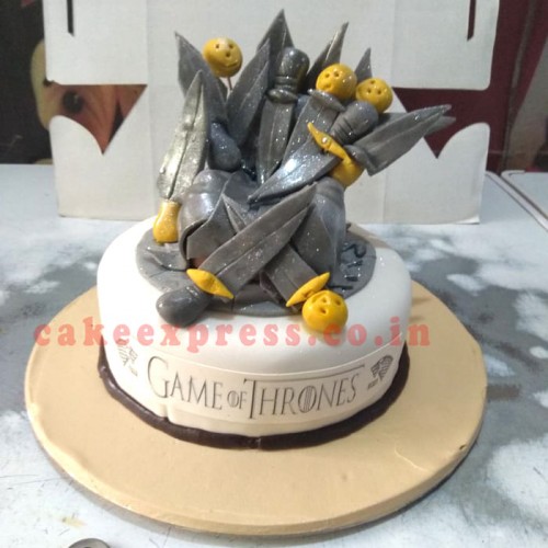 Iron Throne Fondant Cake Delivery in Ghaziabad
