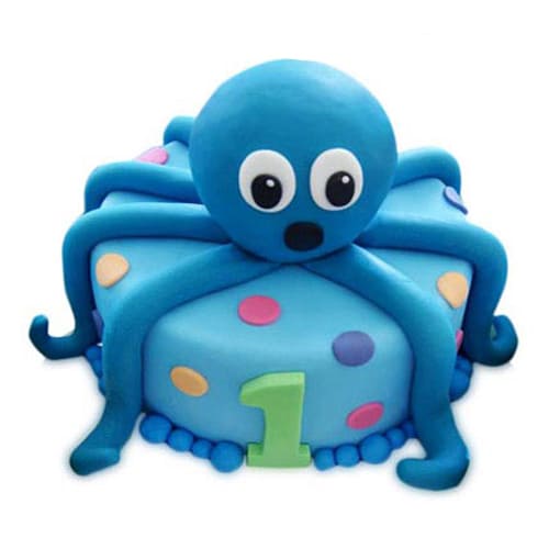 Octopus Fondant Cake Delivery in Ghaziabad