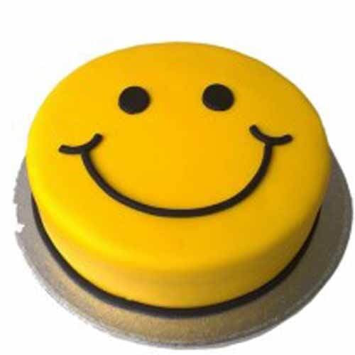 Smiley Fondant Cake Delivery in Ghaziabad