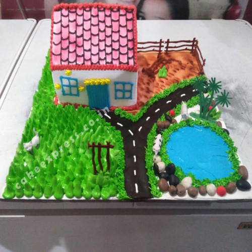Sweet Home Designer Cake Delivery in Ghaziabad