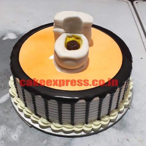 Western Toilet Themed Cake Delivery in Ghaziabad