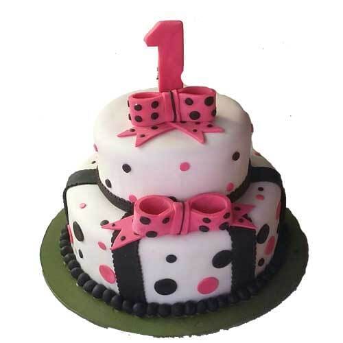 First Birthday Fondant Cake Delivery in Ghaziabad