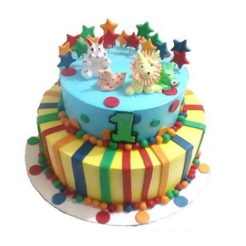 Kids First Birthday Designer Cake Delivery in Ghaziabad