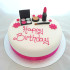 Makeup Fondant Cake