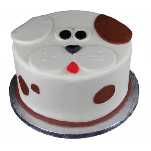 Puppy Face Fondant Cake Delivery in Ghaziabad