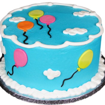 Balloons Theme Fondant Cake