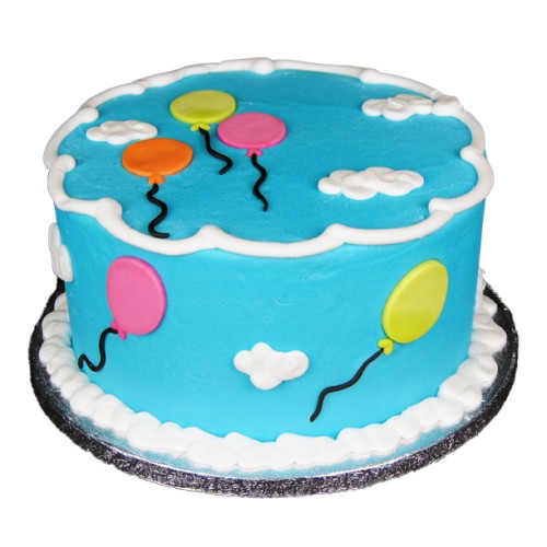 Balloons Theme Fondant Cake Delivery in Ghaziabad