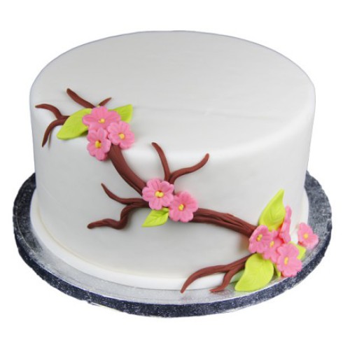 Cherry Blossom Pink Fondant Cake Delivery in Ghaziabad