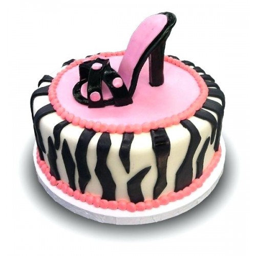 High Heel Theme Fondant Cake Delivery in Ghaziabad