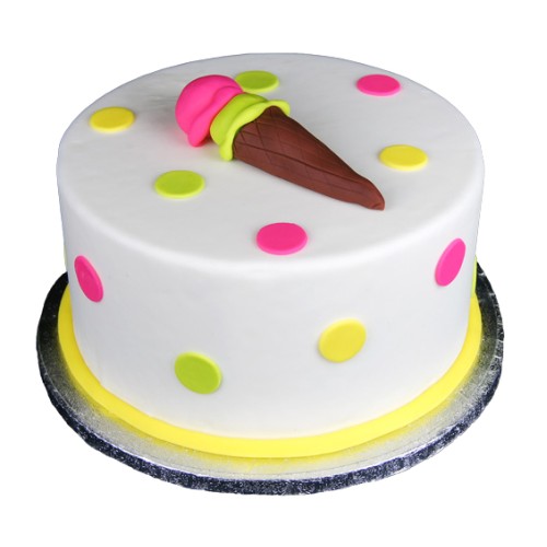 Ice Cream Theme Fondant Cake Delivery in Ghaziabad