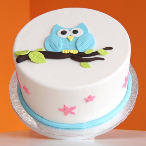 Owl Theme Designer Cake Delivery in Ghaziabad