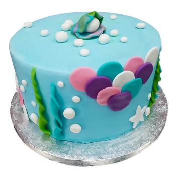 Pearl in Shell Theme Cake