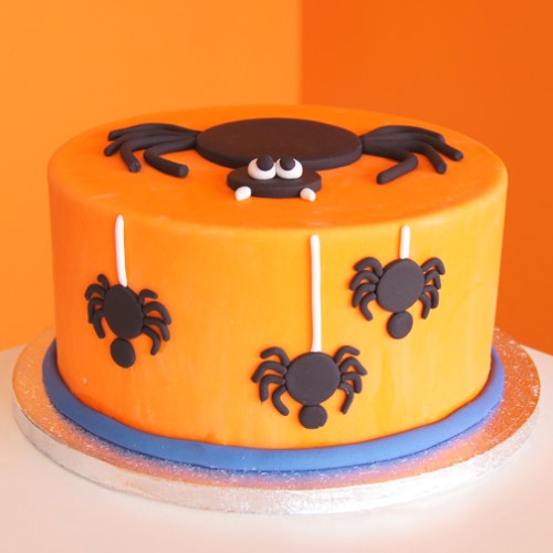 Spiders Theme Fondant Cake Delivery in Ghaziabad