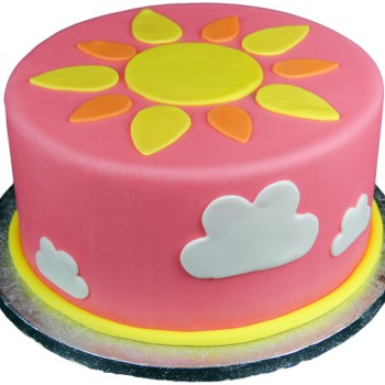 Sunshine Theme Fondant Cake