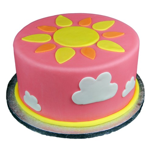 Sunshine Theme Fondant Cake Delivery in Ghaziabad