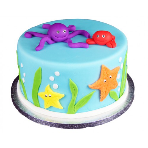 Under The Sea Theme Cake Delivery in Ghaziabad