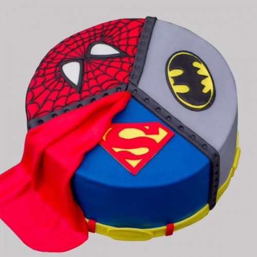 Dynamic Avengers Fondant Cake Delivery in Ghaziabad