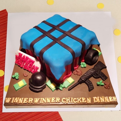 PUBG Game Customized Fondant Cake Delivery in Ghaziabad