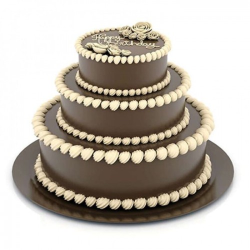 3 Tier Cream Truffle Cake Delivery in Ghaziabad