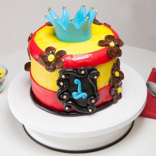Blue Crown Fondant Cake Delivery in Ghaziabad