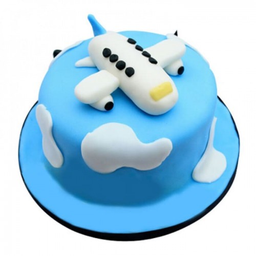 Cute Airplane Fondant Cake Delivery in Ghaziabad