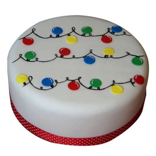 Decorative Christmas Fondant Cake Delivery in Ghaziabad
