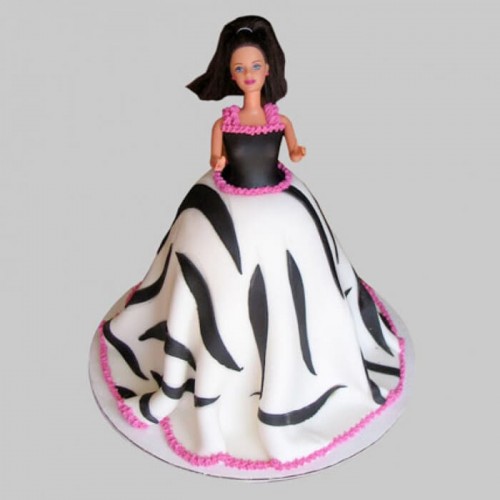 Elegant Barbie Fondant Cake Delivery in Ghaziabad