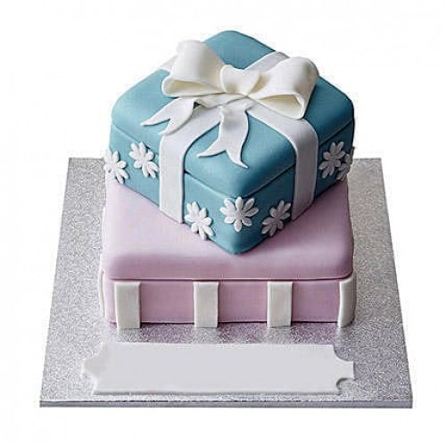 Gift Box Fondant Cake Delivery in Ghaziabad