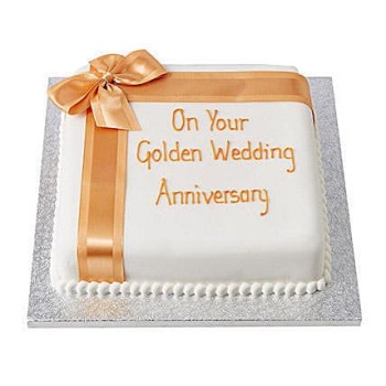 Golden Celebration Fondant Cake Golden Celebration Fondant Cake