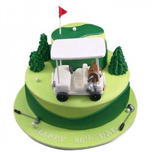 Golf Car Fondant Cake Delivery in Ghaziabad