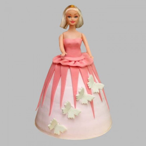 Gorgeous Barbie Fondant Cake Delivery in Ghaziabad